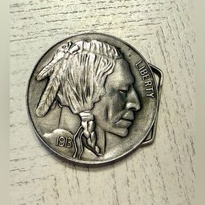 Indiana Metal Craft “Buffalo Nickel 1913 Liberty” Belt Buckle